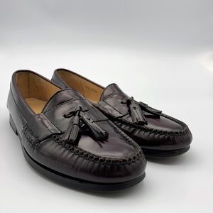 COLE HAAN City Men's E Burgundy Leather Loafers